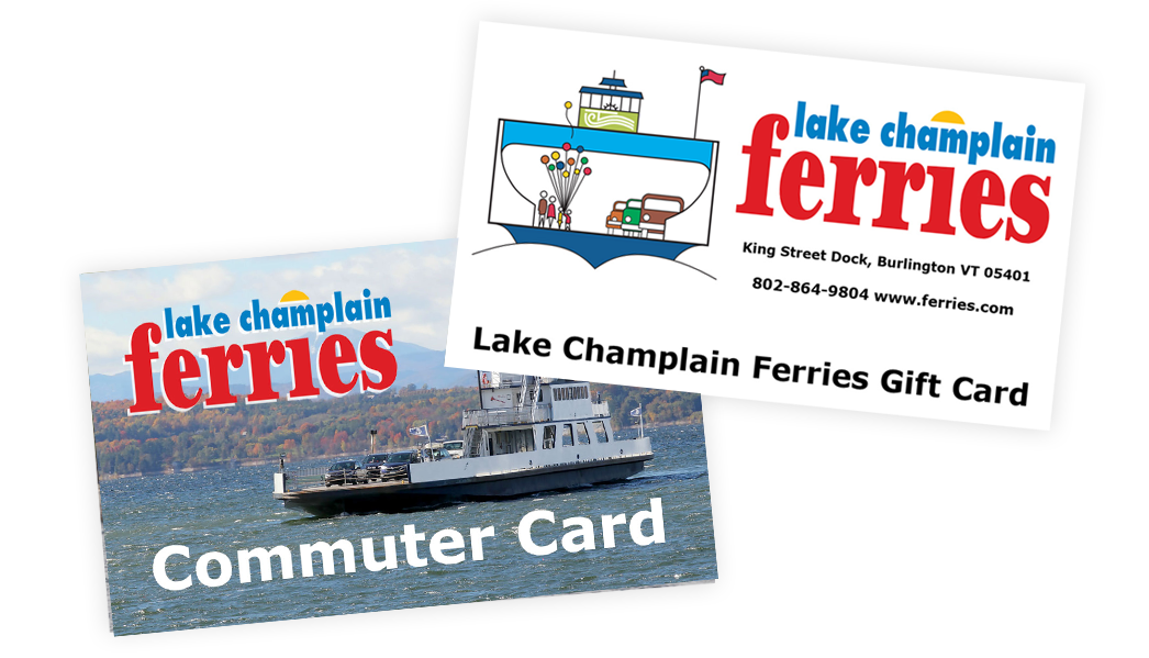 Lake Champlain Ferries Gift Card and Commuter Card